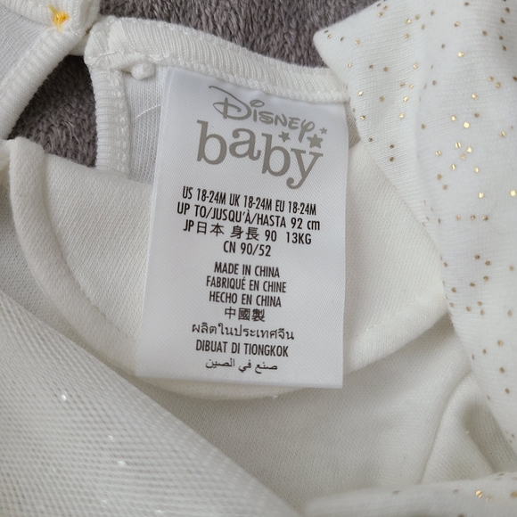 🆕️Disney Baby Snowflake Tutu Bodysuit Dress and Bow - Picture 7 of 13